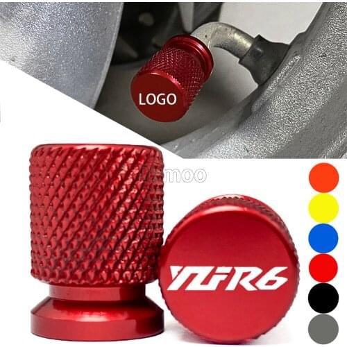2 PCS Air Tire/Tyre Valve Cover Cap For Yamaha YZF-R6 YZF R6 YZFR6 1999 2000 2001 2002 2003 2004 2005 2006 2007 - 2018