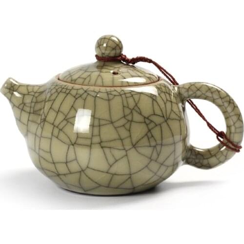 200ml Ice Crack Longquan/Celadon/Xishi Pot/ Teapot/Tea Set/Brother Kiln/China Ceramic/Single Pot /Filter Teapot/Gift