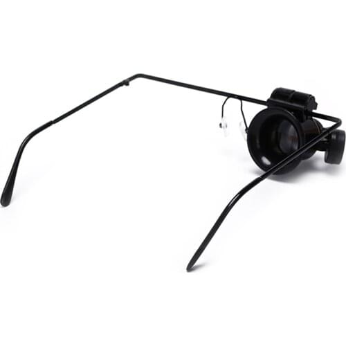 20x LED Magnifier single Eye Glasses Loupe Lens Watch Repair Magnifying Glass