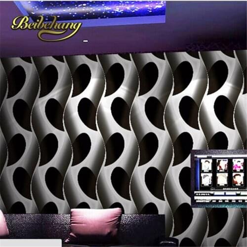 Beibehang 3d three-dimensional KTV entertainment corridor wall paper background wallpaper the lobby bar boxes papel de parede