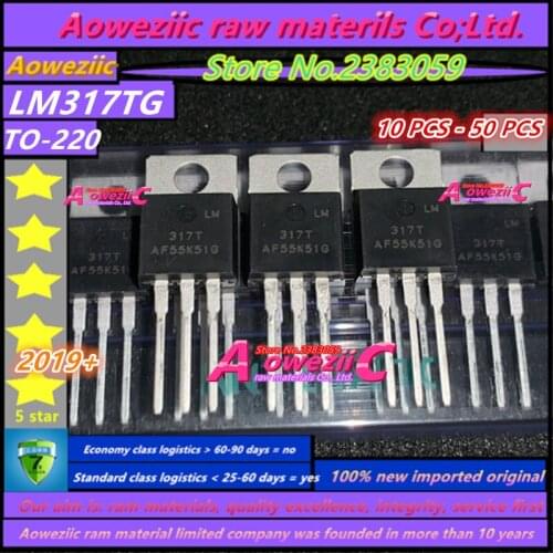Aoweziic 2019+ 100% new imported original LM317TG LM317T 317T TO-220 three-terminal adjustable voltage regulator 1.2V-37V