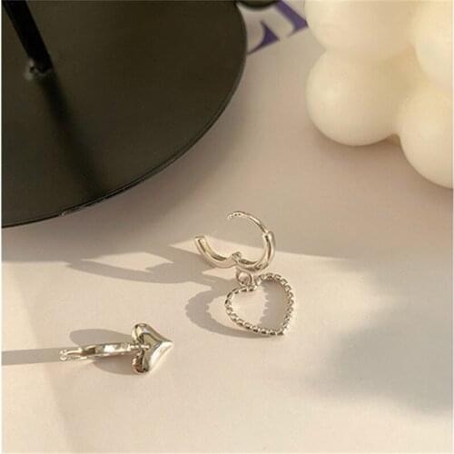 Miuoxion Retro Asymmetric Love Earrings Fashion Personality Punk Party Jewelry For Women Feature Namour Charm Gift All Seasons