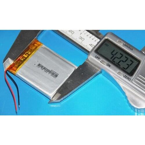 Free shipping 2pcs/lot 403342 3.7V 550mAh polymer lithium rechargeable battery drive recorder battery D600 D660 D610S battery