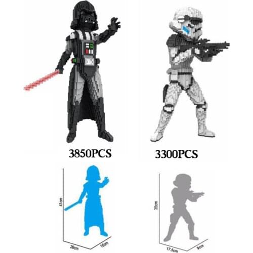 Disney star wars nanobrick micro diamond block starwars Imperial Stormtrooper Darth Vader figures model building brick toys