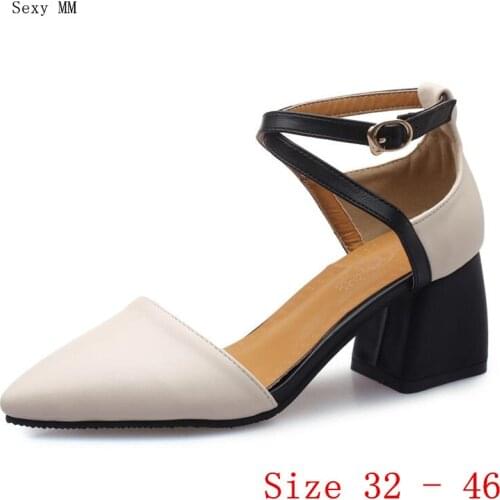 Women High Heels Pumps High Heel Shoes D'Orsay Woman Party Shoes Kitten Heels Small Plus Size 32 33 - 40 41 42 43 44 45 46