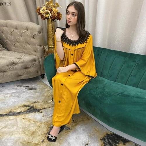 Kaftan Abaya Dubai Turkey Muslim Fashion Dress Islam Clothing Long Dresses Abayas For Women Robe Vetement Femme Vestidos Largos