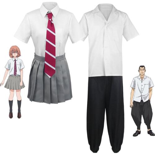 Anime Tokyo Revengers Tachibana Hinata Anime Cosplay Costume JK School Outfits Shirt Tie Skirt Socks Suit Halloween Clothes