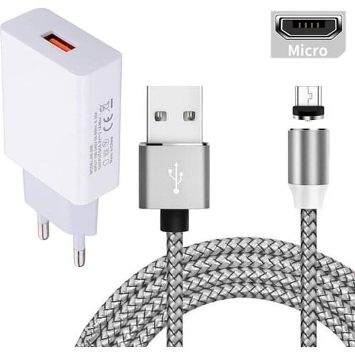 Magnetic Micro USB Charge Cable For Samsung Xiaomi Redmi 7 Huawei honor 8X Meizu M5 LG K50s alcatel Android Mobile phone charger
