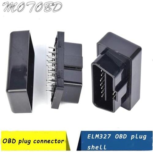 MINI OBDII 16pin Angle Connector 16 pin Obd2 Connector Obd 2 ELM 327 Wire Sockets Connector Plug Obd Ii Adapter Diagnostic Tools