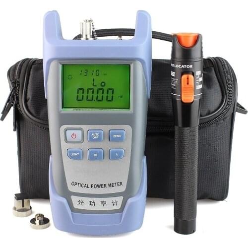 Handheld Optical Power Meter and 10mw Visual Fault Locator Red Light Fiber Optic Cable Tester 30mw