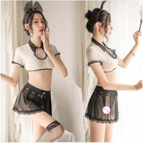 Sexy student uniform erotic lingerie cosplay sexy skirt for sex British plaid skirt schoolgirl sex costume naughty lingerie hot