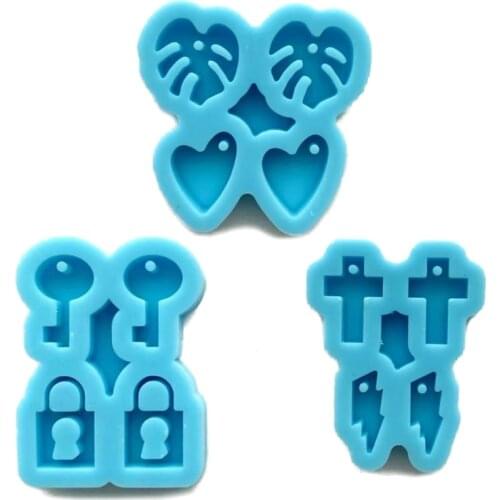Earrings Epoxy Resin Mold Ear Drop Dangle Pendant Casting Silicone Mould DIY Crafts Jewelry Making Tools