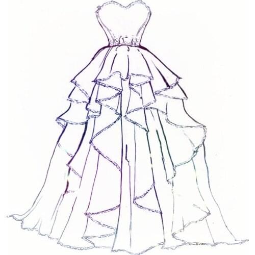 PANFELOU heart wedding dress metal craft paper die cutting dies Scrapbooking/DIY Easter Embossing Valentines Day cards