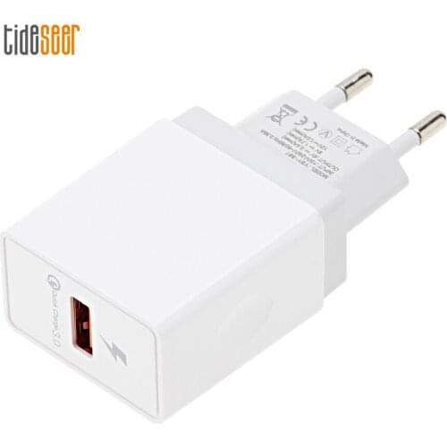Quick Charge 3.0 USB Fast Charging Charger EU Wall Mobile Phone Chargers Adapter for iPhone 11 X Max For Samsung Huawei 300pcs