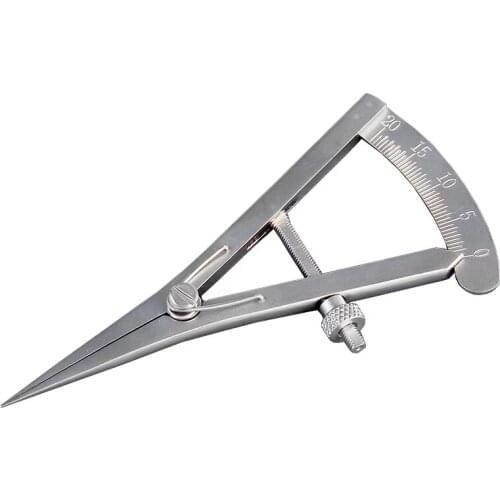 Adjustable Caliper 20mm Straight Ophthalmic Eye Instrument Tool Stainless Steel Ophthalmic Surgical Caliper