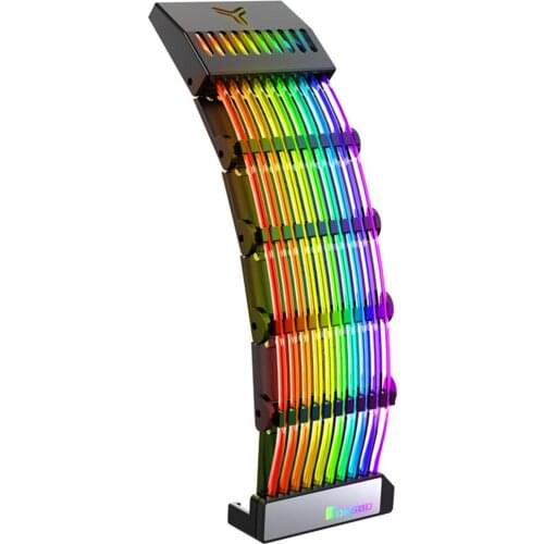 DY-1 Rainbow Bridge Symphony 24PIN Power Cord 5V ARGB Light Synchronization Or Automatic Rainbow Lighting Effect AURA SYNC Cord