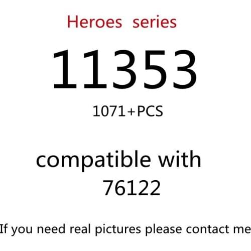 1071PCS 11353 Building Block Toy Creative Series 76122 Assembled Building Block Childrens Toy Gifts