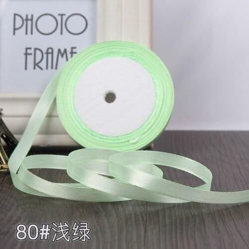 22meters 3/8'' 10mm light green Silk Satin Ribbon Wedding Party Decoration Gift Wrapping Christmas Apparel Sewing Fabric Ribbon