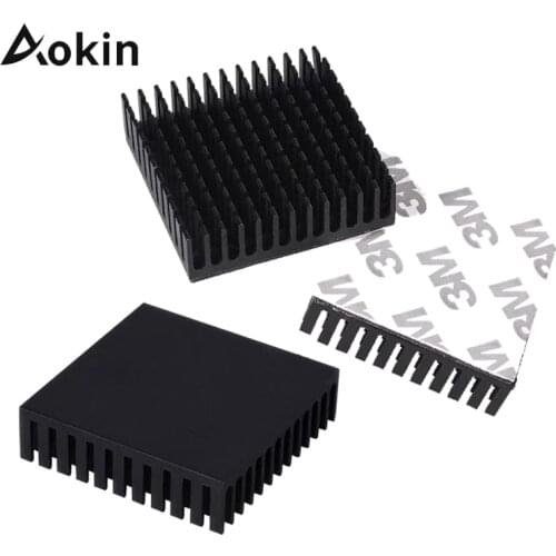 40mmx40mmx10mm Radiator Aluminum Heatsink Radiator Cooling Fin Heatsink Black Radiator Aluminum Motor Heatsink for Stepper Motor