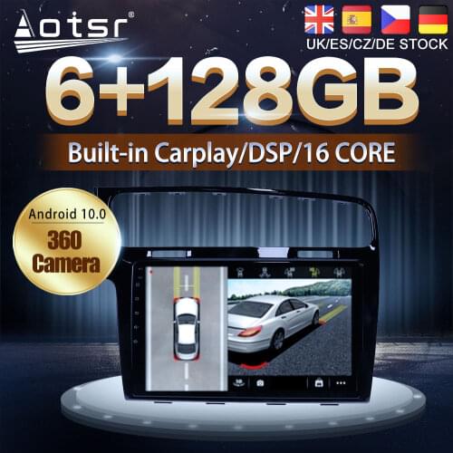 Android 10 For Volkswagen Golf 7 2012 - 2020 Car DVD GPS Navigation Auto Radio Stereo Multimedia Player Head Unit No 2DIN 2 din