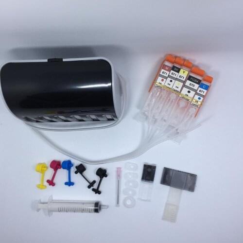 YOTAT 5 color CISS ink cartridge PGI-670 PGI-670XL CLI-671XL for Canon PIXMA MG5760 MG5765 MG5766 MG6860 MG6865 MG6866 MG7760