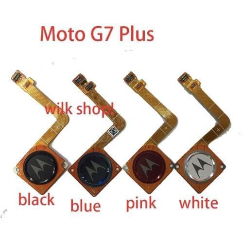 Home Finger Reader Fingerprint Reader Touch ID Sensor Return Key Home Button Flex Cable For Motorola Moto G7 Plus