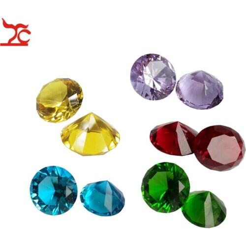 Glass Giant Diamond Jewelry Decor Crystal Diamond Decor Paperweight Wedding Giant Gift Paperweight Faceted Cut Craft