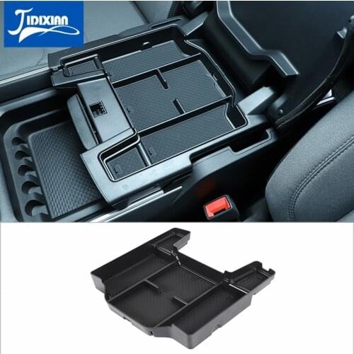 JIDIXIAN Stowing Tidying Car Armrest Storage Box Organizer Tray for Dodge RAM 2018 2019 2020 2021 Interior Accessories