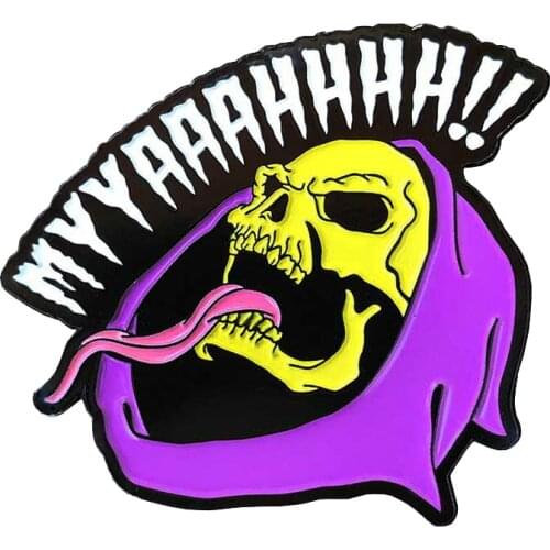 Cosmic Giant Himan Skull King Badge Halloween Gothic Accessories