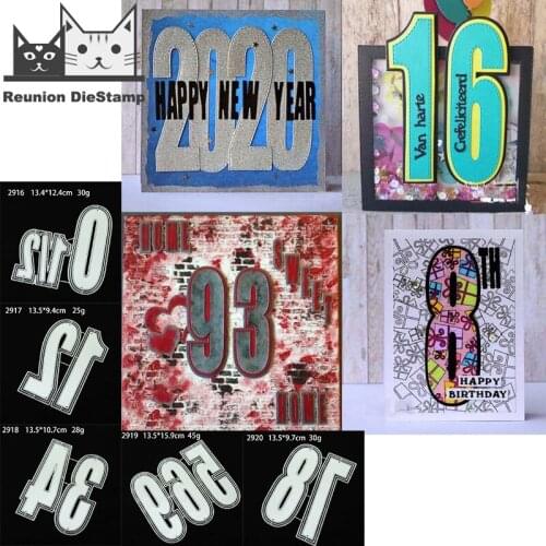 Reunion Craft Metal Cutting Dies Cut Die Mold New Dotted Numbers Scrapbook Paper Craft Knife Mould Blade Punch Stencils Dies New