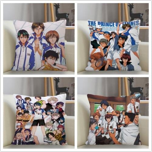 Musife Tennis Prince Pillowcase Custom Square Pillow Cover Case Zipper Pillowcase 35*35,40*40,45*45cm Drop Shipping