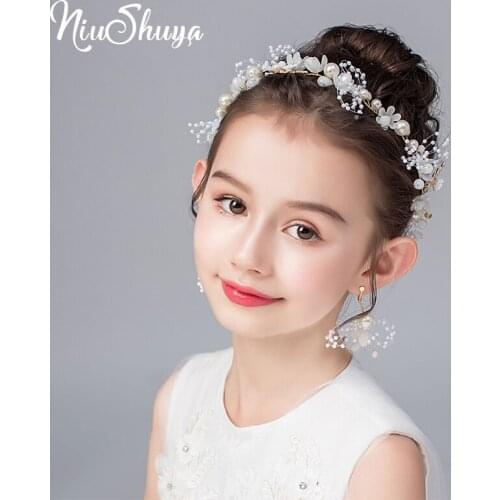 NiuShuya Woman Crystal Tiara Hairband Kid Girl Bridal Princess Prom Crown Party Accessories Children Adjust Princess Prom Crown