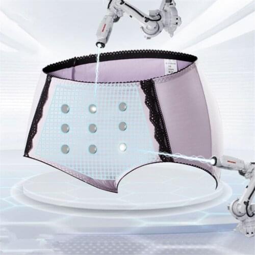 Ladies Health Warm Abdomen Underwear 9 Energy Magnet Womens Triangle Underpants Mid-rise Hip Briefs