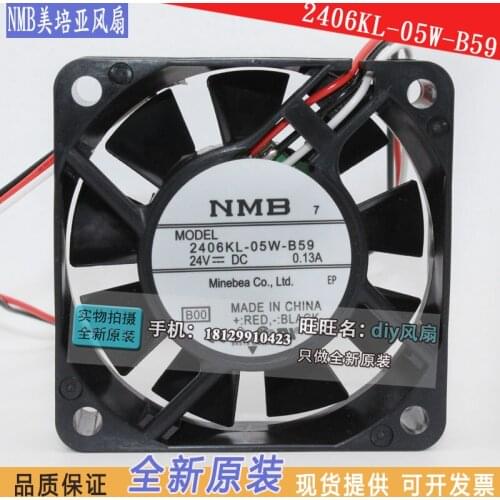 NEW NMB-MAT Minebea 2406KL-05W-B59 6015 24V FOR fanuc cooling fan