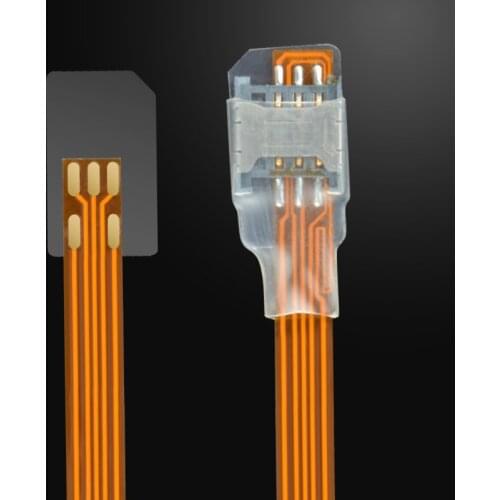 SIM Card Reverse Micro Card Extension Cable Converter Adapter Transparent Open Device for Android Phone