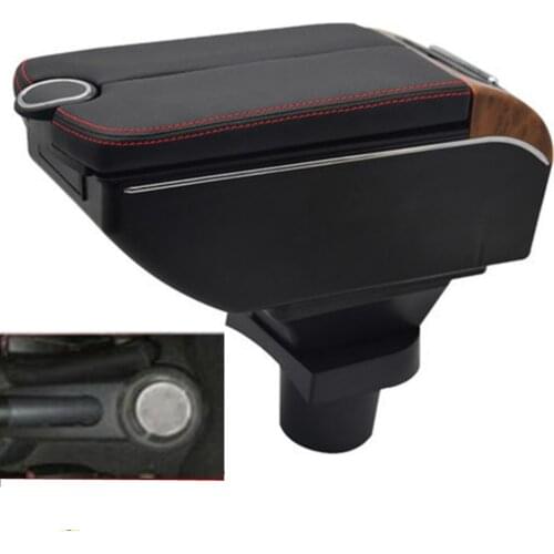For colt Armrest Box Double doors open USB interface Centre Console Storage Box Arm Rest Car accessories armrests