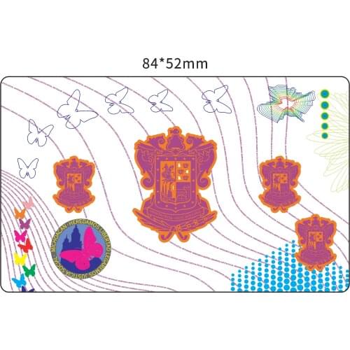 Customized Transparent Clear Security Hologram Sticker Overlay