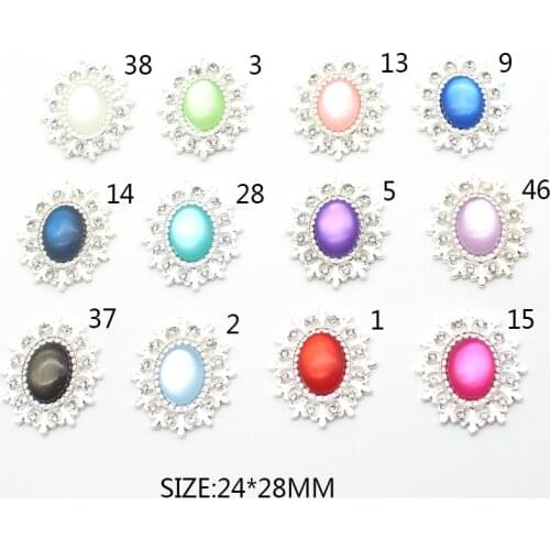 Silver Alloy Oval Flat Hollow Resin Buttons 10pcs/Lot 24*28MM DIY Sewing Suitable For Clothing Decorative jewelry accessories