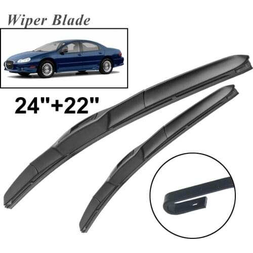 Okowiper RHD & LHD Front Wiper Blades For Chrysler Concorde 1998 - 2004 Windshield Windscreen Front Window 24"+22"