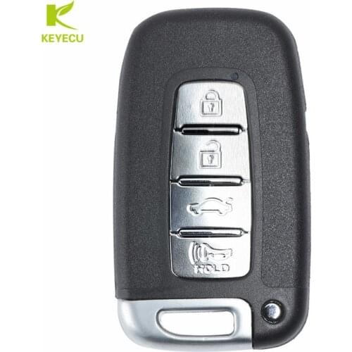 KEYECU Replacement Smart Remote Key FOB 4 Button 433MHz With ID46 Chip for Hyundai I30,for Kia K2 K5 New Sportage