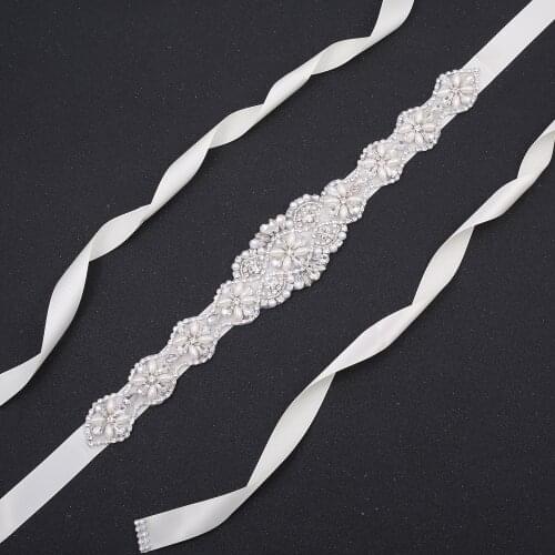 Handmade Rhinestone Bridal BeltS Wedding Sash Belt for Bridesmaid Dress J189S
