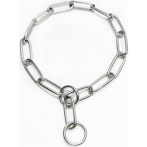 Heavy Metal Duty Solid Stainless Steel Dog Choke Chain Collar Pet Necklace for Pit Bull, Mastiff, Bulldog, Big Breeds