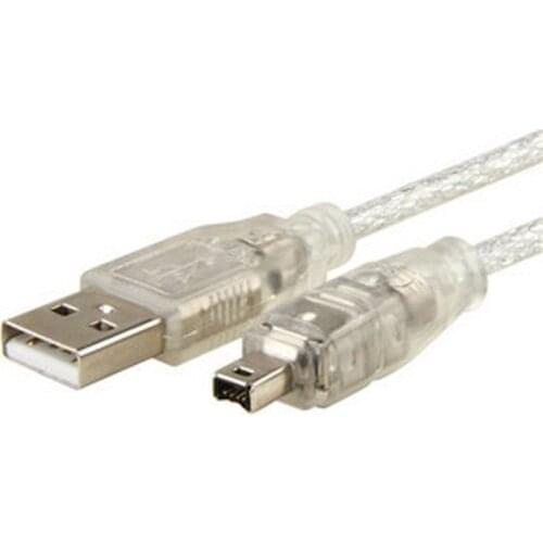 USB Male to Firewire IEEE 1394 4 Pin Male iLink Adapter Cord firewire 1394 Cable for SONY DCR-TRV75E DV camera cable 150cm
