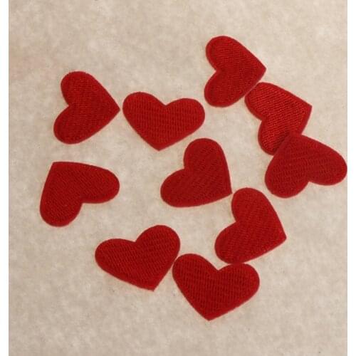 Heart Embroidered Patches Sewing Applique Badge Clothes Stickers Apparel Craft E56C
