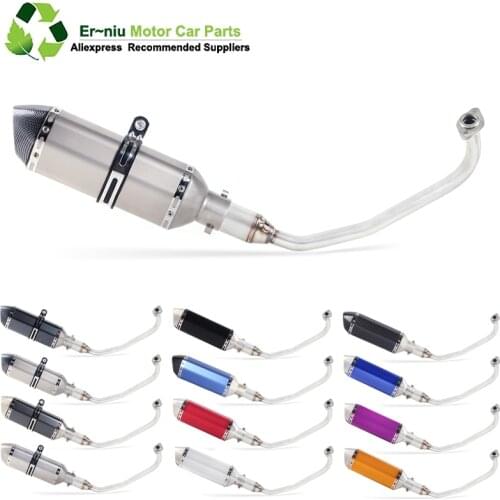 PCX 125 150 Motorcycle Scooter Exhaust Muffler Full System Middle Pipe Slip-On Escape Fit For HONDA PCX125 PCX150