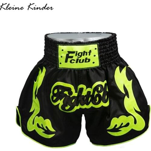 Embroidery Muay Thai Boxing Shorts 2020 New Muaythai Trunks Women Mens Combat Kickboxing MMA Fight Shorts Kids Sanda Clothing