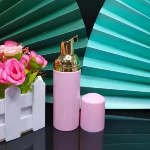 10 Pcs/lot 60ml Bright Pink Plastic Bottle Soap Mousse Foam Bottle Foam Dispenser Travel Cleaning Washing Small Aliquot Bottle