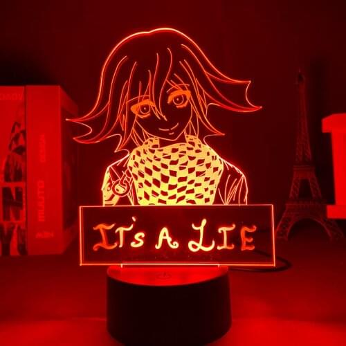3D Lamp Anime Figure Danganronpa Kokichi Oma Sensor Light Kids Room Decoration Valentines Day Gift Room Decoration Teenager