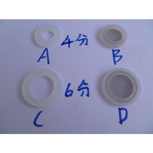 4 points 6 points silicone gasket white silicone seal flat pad with filter gasket high quality