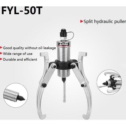 50 Tons Hydraulic Flange Disassembly Split Hydraulic Gear Puller Bearing Puller Without Hand Pump Wheel Bearing Puller FYL-50T